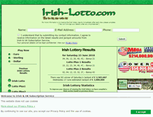 Tablet Screenshot of irish-lotto.com